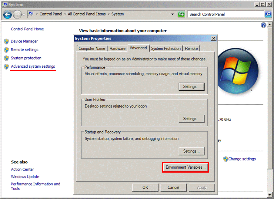 How To Set Environment Variable In Windows Vista